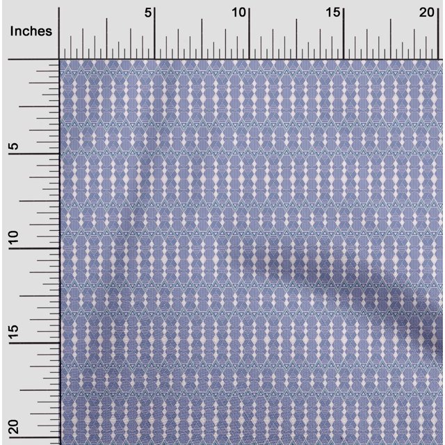 oneOone Cotton Flex Fabric Hexagon|Diamond & Triangle Geometric Decor Fabric Printed BTY 40 Inch Wide