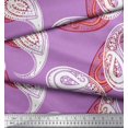 thumbnail image 3 of Soimoi Moss Georgette Fabric Artistic Paisley Fabric Prints by Yard 42 Inch Wide, 3 of 3