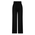 thumbnail image 1 of Timegard Womens Formal Pants Elastic High Waist Straight Leg Solid Color Office Work Lounge Pants Pockets, 1 of 4