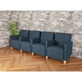 thumbnail image 2 of Lesro Ravenna Lounge Reception 4 Seat Tandem Seating in Blue, 2 of 5