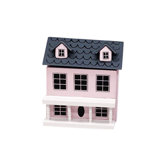 Kits de Garage 1 / Toit de Villa Gris avec Maison de Poupée 1 / Jouet Miniature de Garage Kits / Jouet de Maison de Poupée Miniature Villa avec Toit Gris Kits de Garage