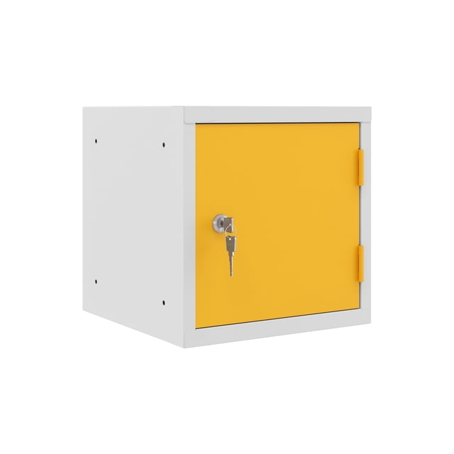 12" Cube lockers -carcass Gray - Door (Yellow)