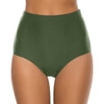 thumbnail image 1 of Kcodviy Running Women Beach Briefs Swim Suits with Shorts Waist High Swim Bottom Two Cute Swimsuits for Women Plus Size Shorts for Shorts Bikini Bottoms Shorts Ruched Swimwears Tankinis Set, 1 of 8