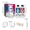 thumbnail image 3 of Crystal Clear Epoxy Resin Kit 200ml High Transparency Glue DIY Set with 100ml Resin, 100ml Curing Agent, 2 Measuring Cups, 2 Stirring Rods, 4 Droppers, 2 Gloves for Jewelry Crafts Ornaments, 3 of 9
