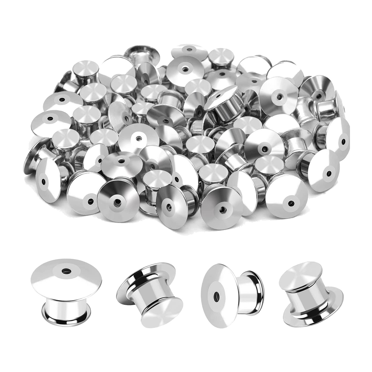 40 Pcs Goupille de Verrouillage Dos en Métal, Fermoir de Goupille de Verrouillage pour Broche Émail Revers