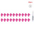 thumbnail image 1 of 20 Pcs/ensemble Couvre-Griffes pour Animaux, Protection en Résine pour Ongles de Patte, Capuchon en Résine pour Manucure avec Colle, Fournitures pour Animaux, Violet, G, 1 of 6