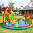 thumbnail image 3 of Costway Kids Inflatable Water Slide Park with Climbing Wall Water Cannon and Splash Pool, 3 of 10