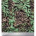 thumbnail image 1 of Soimoi Velvet Fabric Leopard & Tiger Animal Skin Fabric Prints by Yard 58 Inch Wide, 1 of 3