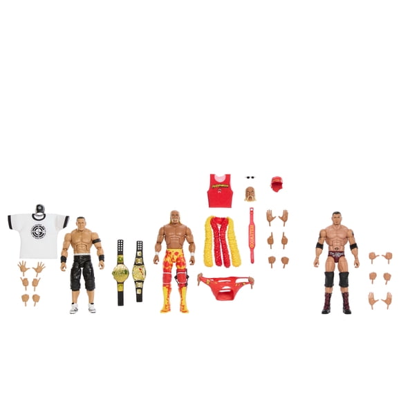 WWE Coffret de 3 figurines Monday Night RAW 15 cm et accessoires - Exclusivité Walmart