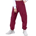 thumbnail image 4 of Hurxie Deals Girls Cargo Pants Trendy Solid Color Work Pants for Children 4 Years, 4 of 7
