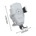 thumbnail image 3 of LSLJS Smart Mobile Phone Vehicle Wireless Charger 15W Car Fast Charging Type-C Interface 360 Degrees Rotatable Phone Car Navigation IOS and Android Universal, Home Accessories, 3 of 9