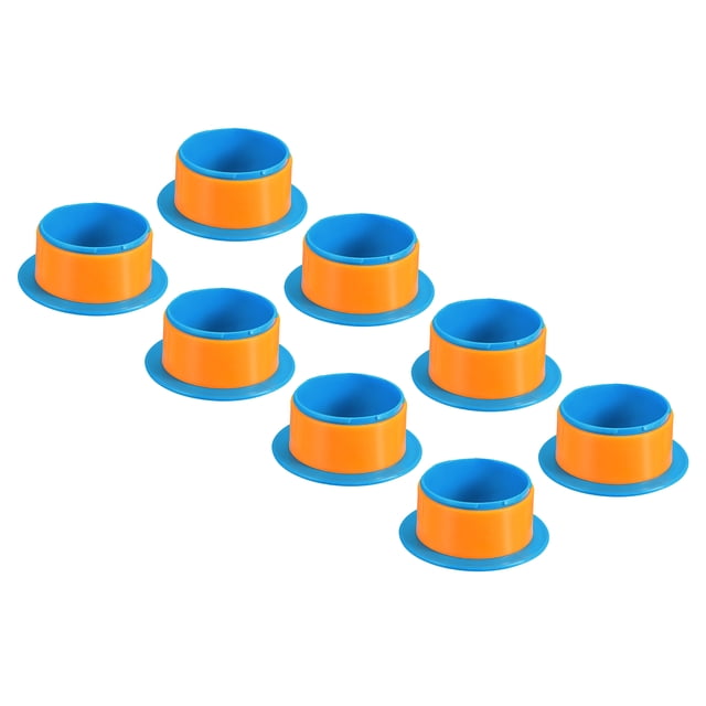 Unique Bargains Poignée de Rétrécissement 3 Pouces, Distributeur de Pellicule Extensible 8 Pcs Distributeur de Film Extensible Main en Plastique pour Meubles, Bleu