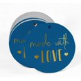 thumbnail image 2 of Inkdotpot Made With Love Text Bottle Tag Real Gold Foil Favor Hang Tag 50 Pack, 2 of 6