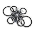 thumbnail image 1 of Flush Mount Ceiling Fan Light, Unique Ceiling Fan Light  for Bedroom Black, 1 of 7