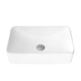 thumbnail image 2 of Stylish Vessel 19"Wx 11 ½"D White Porcelain Rectangular Bathroom Sink P-227H, 2 of 11