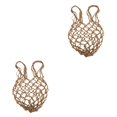 thumbnail image 1 of Baohd 1/2/3/5 Mesh Ball Bag Basketball Ball Carry Mesh Storage Net Bag Holder Brown 2PCS, 1 of 1