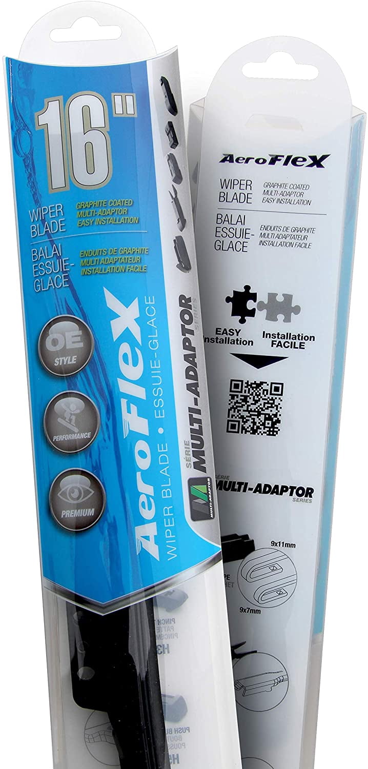 Wiper Blades All-Weather Windshield Wipers Multi-Fit AeroFlex Wiper (Pack Of 1) (14")