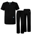 thumbnail image 1 of Adar Mens Medical Scrubs Set Medical Uniforms - Roomy Fit (30 Colors), 1 of 7