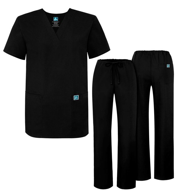 Adar Mens Medical Scrubs Set Medical Uniforms - Roomy Fit (30 Colors)