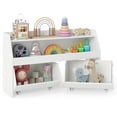 thumbnail image 1 of Costway Kids Toy Storage Organizer with 2 Movable Drawers Open Shelf Compartment for Kids White, 1 of 10