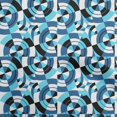 thumbnail image 1 of oneOone Viscose Chiffon Blue Fabric Geometrical Craft Projects Decor Fabric Printed By The Yard 42 Inch Wide, 1 of 4