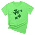 thumbnail image 4 of T-shirt de la Saint-Patrick pour Femmes Mode Col Rond Imprimé Manches Courtes T-shirt Décontracté Ample Hauts T-Shirts de la Saint-Patrick pour Femmes, 4 of 6
