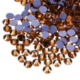 thumbnail image 1 of Uxcell Hotfix Rhinestones Flatback Crystal Glass Gems for Craft Clothes DIY Decoration Golden 4.8mm, 1 of 5