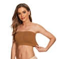 thumbnail image 2 of Eyewear Storage 38hh Strapless Bra Womens Non Padded Bandeau Bra Wire Strapless Convertible Bralettes Basic Layer Top Bra, 2 of 9