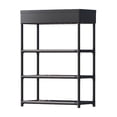 thumbnail image 2 of Armoire de Rangement en Métal à 4 Tablettes, Organisateur de Garde-Robe d'Entrée Supérieur, Tablettes en Acier Robustes, pour Chambre d'Entrée, Rangement Polyvalent, Déco Maison pour Salon, 2 of 6