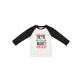 thumbnail image 2 of ITFABS Pyjamas de Noël Assortis pour la Famille, Hauts Raglan à Lettres + Pantalons à Carreaux, 2 of 9