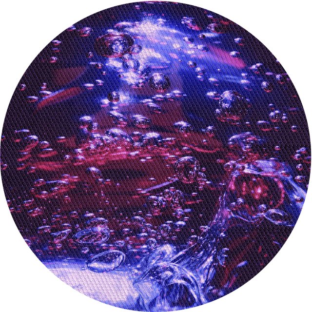 Ahgly Company Machine Washable Indoor Round Transitional Purple Amethyst Purple Area Rugs, 5' Round