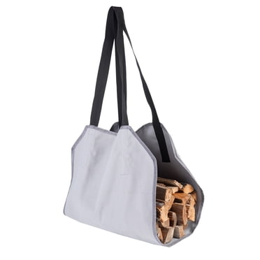 Canvas Firewood Log Carrier Firewood Log Carrier Bag - Waxed Canvas Wood Bag - Fireplace Accessories