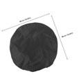 thumbnail image 2 of Raindrops Universal Black Tire Protective Cover for Car Spare Tires with Windproof Hook Waterproof Sun Protection, 2 of 8