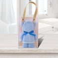 thumbnail image 4 of Blue High Density Bear Towel 35X75Cm Coral Fleece Soft Bath Towel For Personal Use Spa Gift And Home, 4 of 7