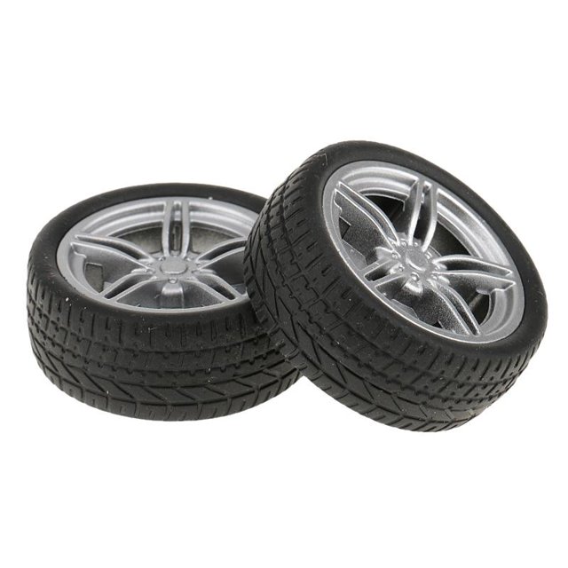 2x Simulation Rubber RC Car Model Wheel Tire Tyre Spare Accessories Supplies 40mm