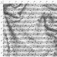 thumbnail image 4 of Soimoi Tissu Crêpe polyester Blanc Notes Imprimé Instrument de Musique Tissu au Mètre 52 Pouces de Large, 4 of 5