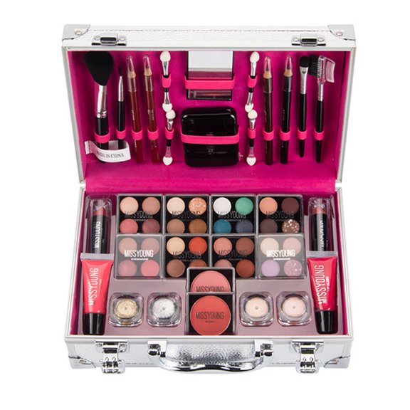 Coffret-cadeau de Maquillage Multifonction Trousse Cosmétique pour Visage Yeux Lèvres