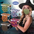 thumbnail image 2 of 50 Pcs Masque d'Halloween pour Adulte Jetable Masque de Haute Qualité Motif de Dessin Animé Mixte, 2 of 9