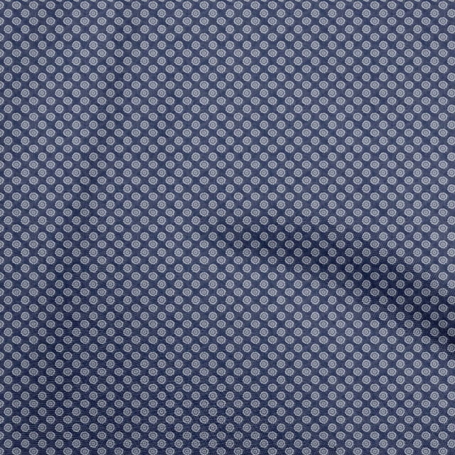 oneOone Polyester Spandex Blue Fabric Asian Dabu Diy Clothing Quilting Fabric Print Fabric By Yard 56 Inch Wide