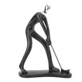thumbnail image 2 of Resin Figure Statue, Decorative Abstract Musician Sports Men Figurines For  Decor Black, 2 of 8
