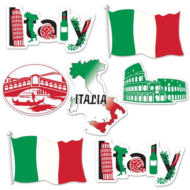 Beistle 53674 Découpes Italiennes de 12 x 16 Po