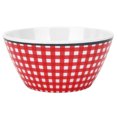 thumbnail image 1 of 148x72mm Beau Modèle Alimentaire Bol Salade Récipient Vaisselle pour la Maison RestaurantRed Plaid, 1 of 6