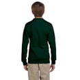 thumbnail image 3 of Hanes ComfortBlend EcoSmart Chandail à Col Rond pour Garçon, TP, Vert Forêt Profond, 3 of 3