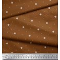 thumbnail image 2 of Soimoi polyester Crepe Fabric Dot & Floral Artistic Decor Fabric Printed Yard 42 Inch Wide, 2 of 5