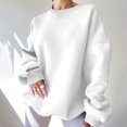 thumbnail image 2 of Timegard Womens Oversized Sweatshirts Crewneck Long Sleeve Loose Pullover Tops Fall Winter Fashion, 2 of 3