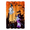 thumbnail image 2 of Shower Curtain Waterproof Quick Drying Decorative Fashionable Bathroom Bathing Curtain Halloween Decor Daily Use, 2 of 7