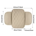 thumbnail image 3 of Meitianfacai Car Armrest Protector Car Leather Armrest Armrest Pillow With Side Organizer Bag Design Suitable For Most Car Accessories, 3 of 5