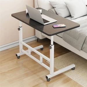 Standing Desk Adjustable Height, Mobile Stand Up Desk with Wheels, Small Computer Desk Rolling Desks