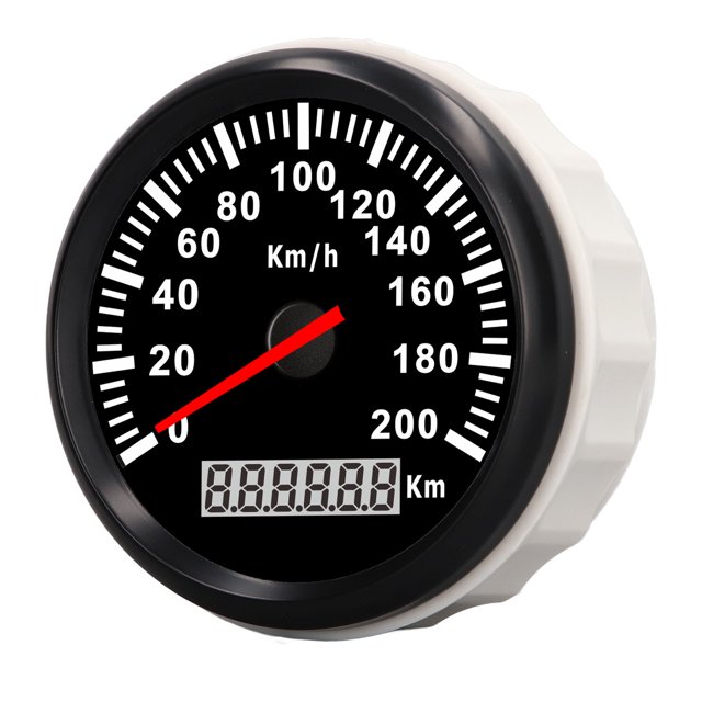 Compteur de Vitesse GPS Bateau, Indicateur de Kilométrage Professionnel avec Rétroéclairage Rouge pour Yacht