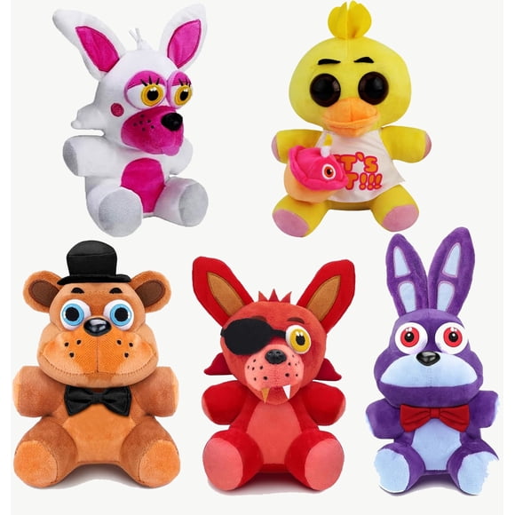 Five Nights at Freddy's 5 Pack Game Plush Animals Anime doll Soft Stuffed Animal Toy Game Gift A